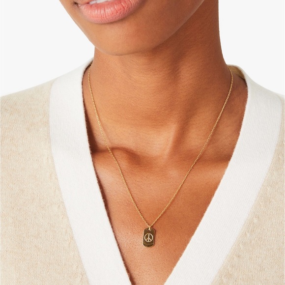 Kate Spade Peace Sign Pendant Necklace - Picture 2 of 6
